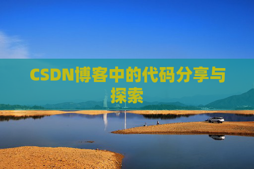 CSDN博客中的代码分享与探索